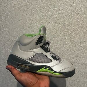 Jordan 5 green Bean